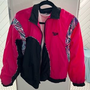 Vintage 1990s pink Reebok windbreaker